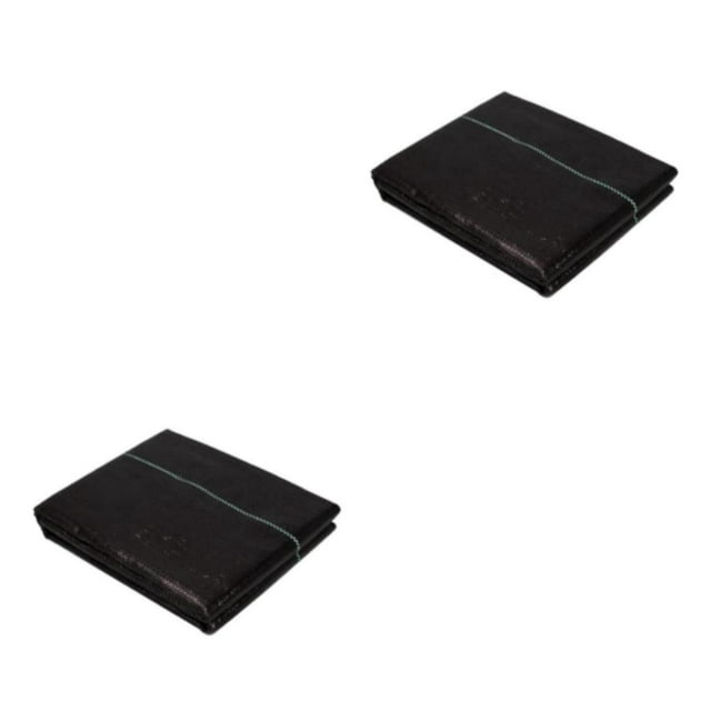 Youkk Barrier Landscape Fabric with Strips Grid Black 1.5x5meter 2Set