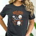 thumbnail image 2 of Boo Boo Crew Skeleton Halloween Graphic T-Shirt (L, Black), 2 of 3