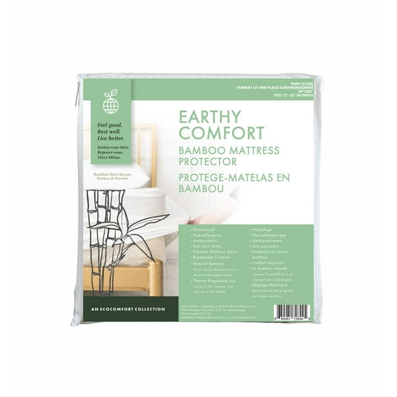 Protège-Matelas en Bambou Earthy Comfort – Lit Deux Places