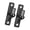 Two black, variant on NEXAVKPR 1/2/4 Pack Wall Mount Gate Hinges Portable Wall Plate Hinges for Outdoor Chain Link Fence Gate with 5/8Inch Hinges Pin