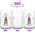 thumbnail image 2 of Happy 4th of July Patriotic Boykin Spaniel Marching Band Uniform Balloons Fireworks 16oz Glass Cup Mug Dog Lover Glass Can - 13009, 2 of 5