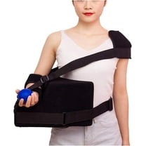 Portable Shoulder Abduction Sling Stabilizing Support with Pillow Adjustable Arm Slings Shoulder Immobilizer Elbow Braces, Leftarm