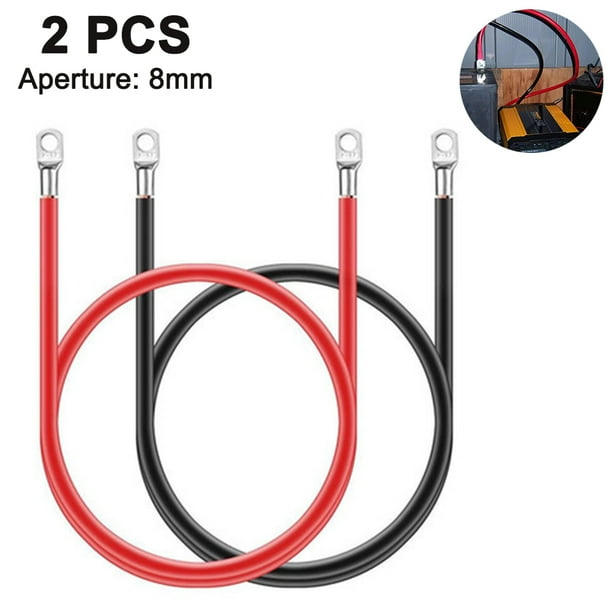 Câbles de batterie, câbles en cuivre Câbles d'alimentation en cuivre avec  œillets Câbles de batterie de voiture Câbles de voiture, batteries  d'alimentation et batteries de traction 