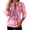 Pink, variant on QQZ Quarter Zip Pullover Sweatshirt For Women, Printed V Neck Sweatshirts Fleece Long Sleeve Women's Fashion Hoodies & Sweatshirts