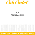 thumbnail image 5 of CUB CADET KH-24-153-02 Fuel O-Ring 2084 2185 2206 2284 3184 3225 3235 Tractors, 5 of 8