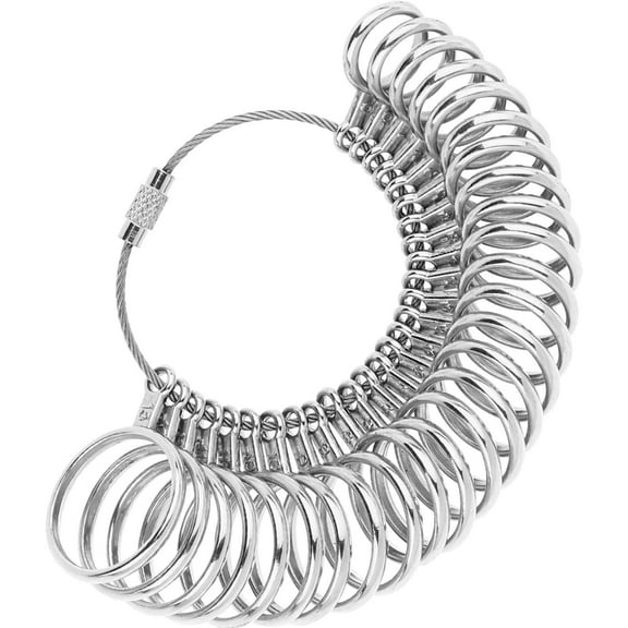 Ring Sizer - Finger Gauges Measuring Ring Tool 27 PCs Size 1-13 with Half Size