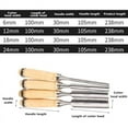 Wood Carving Gouge Set 4-Piece Inner Arc Semicircular Chisels for ...