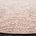 thumbnail image 3 of SAFAVIEH Cape Cod Richmal Geometric Cotton Area Rug, Pink, 4' x 4' Round, 3 of 7