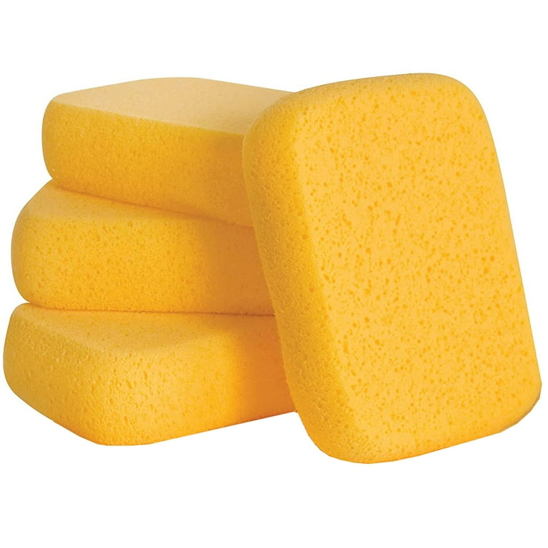 Bafnsiji 4pcs Car Wash Sponge, Cleaning Sponge, Car Sponges for Washing,  8cm Thick Foam Scrubber, Multi Use Sponges for Cleaning