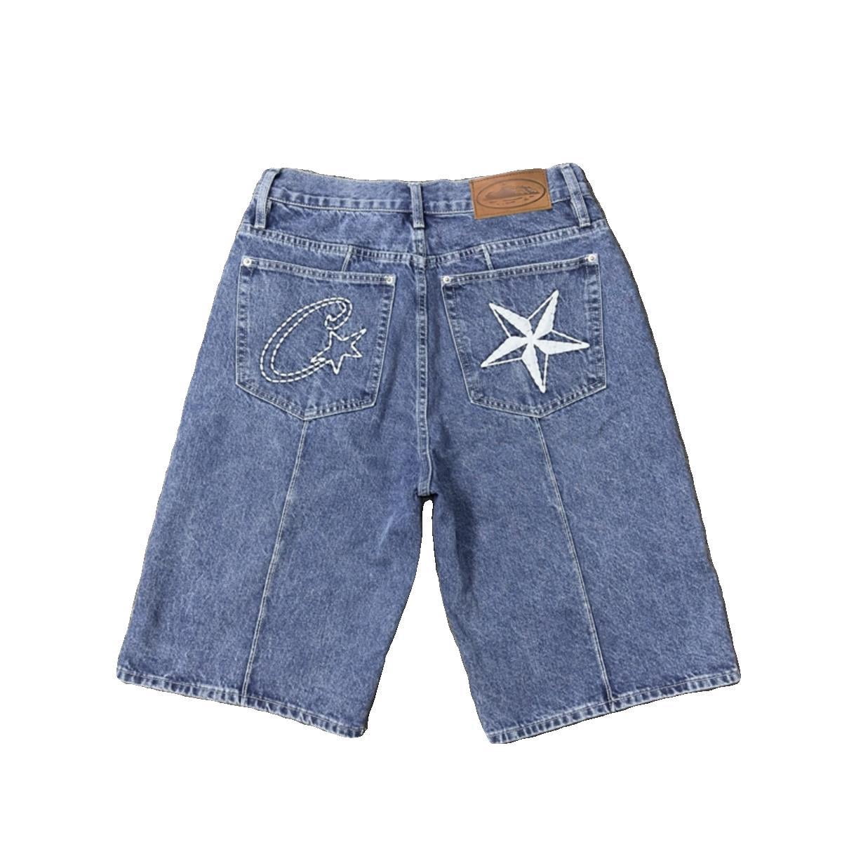 Corteiz Alcatraz jeans new star embroidery American high street