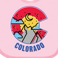 thumbnail image 4 of Inktastic Colorado Mountain Scene with Clouds and Moon Boys or Girls Baby Bib, 4 of 4