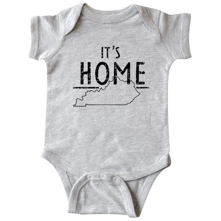 

Inktastic It s Home- State of Kentucky Outline Distressed Text Gift Baby Boy or Baby Girl Bodysuit