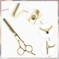 thumbnail image 3 of Unique Bargains 1 Pc Lightweight Tooth Shears Hair Cutting Scissors for Hair Styling Rose Gold Tone, 3 of 7