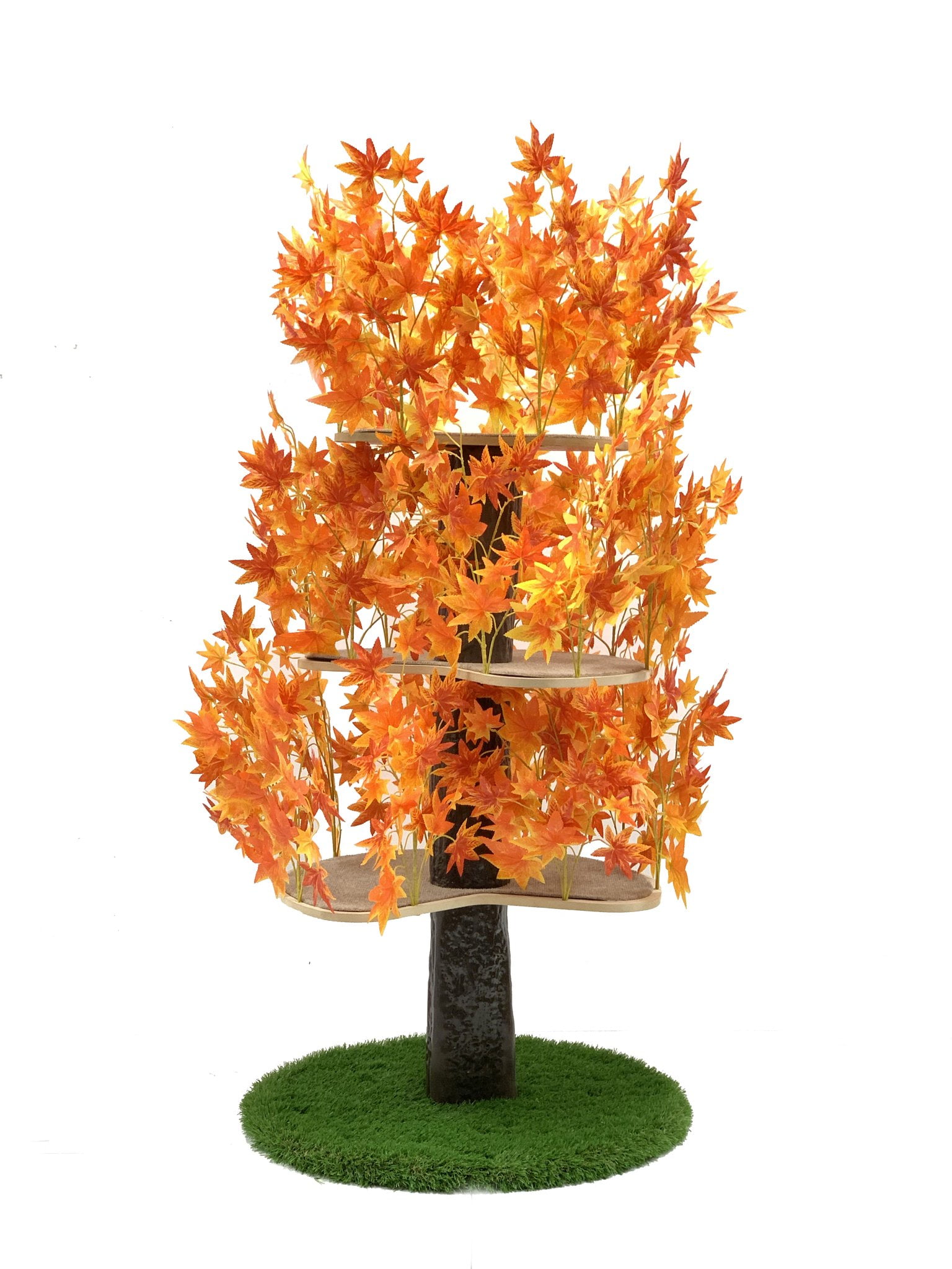 On2Pets Luxury 60 in. Large Round Cat Tree (Fall)