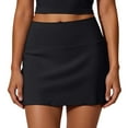 thumbnail image 2 of Yoga Shorts for Women High Waist Stretchy A Line Casual Active Lightweight Tennis Skirt for Sporty Wear Black S, 2 of 6