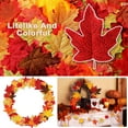 thumbnail image 3 of Trianu 200 Pcs Assorted Color Artificial Maple Leaves Fall Leaves for Weddings, Thanksgiving Day, Parties, Props, Crafts (Multicolor 1), 3 of 6