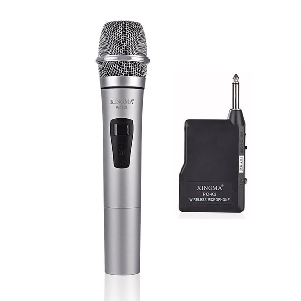 Micrófono inalámbrico dinámico de batería XINGMA PC-K3 Micrófono de karaoke de mano VHF con receptor para amplificadores de voz para cantar KTV kearding DZ2890-00B