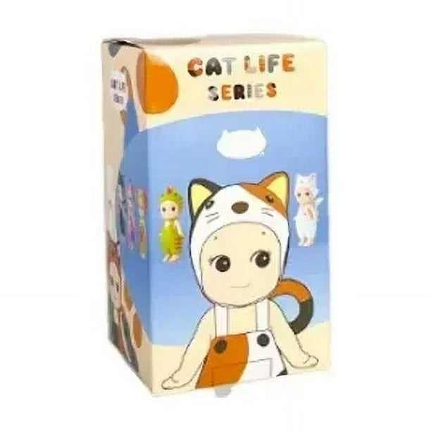 Caja ciega con forma de gato en miniatura de Sonny Angel, decoración para coche, decoración para teléfono móvil, personajes de Cupido, muñecos de anime, varias series, juguetes para coleccionar
