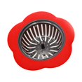 thumbnail image 1 of Shisuyan Waste Separator Strainer Prevent Clogging Red 1Pcs, 1 of 8