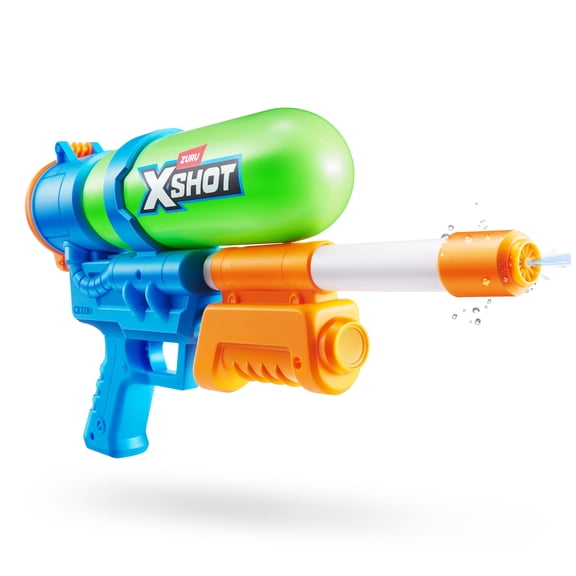 XSHOT Water Fast Fill (33ft & 500ml) 80s Super Splash Green Outdoor Water Blaster by ZURU Ages 6 