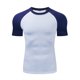 thumbnail image 3 of Ceisia Men's Compression Raglan Sleeve T-Shirt High Elastic Quick Dry Athletic Crew Neck Top Gift, 3 of 5