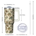 thumbnail image 3 of 40oz Elephant Tumbler with Handle Spill Proof Lid 40 oz Elephant Theme Tumbler Straw Double Insulated Travel Must Have Mug Elephant Gifts for Men Women, 3 of 5