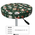 thumbnail image 4 of Round Bar Stool Seat Covers, Festive Forest Friends Elastic Round Chair Cover Stool Seat Slipcover Bar Stool Cushions Round Pad for 12-14 inch, 4 of 7