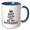 Blue/White, variant on 3drose, Keep Calm and Be My Boyfriend Typography - Romantic Proposal Quote, 11oz Two-tone Yellow Mug