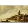 thumbnail image 2 of Frans de Hulst 14x11 Black Ornate Wood Framed Double Matted Museum Art Print Titled: View of the Valkhof in Nijmegen (C. 1645 - C. 1650), 2 of 5