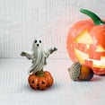 thumbnail image 5 of Twfbrm Halloween Ghost Statue, Halloween Decorations 5 Inch Resin Spooky White Ghost Figurine, Gothic Ghost Sculpture Haunted-Houses Desktop Ornaments for Tiered Tray Shelf Mantel Table Centerpieces, 5 of 6
