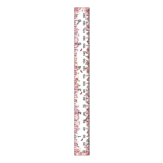 Kids Growth Chart Frame Fabric Canvas Waterproof Height Chart For Kids/Boys/Girls/Baby W