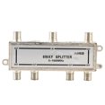 thumbnail image 2 of 6 Way Coax Cable Splitter,  HD Digital 5-1000MHz High Performance CATV TV Antenna Coaxial Signal Split, Perfect For Home Use, 2 of 8