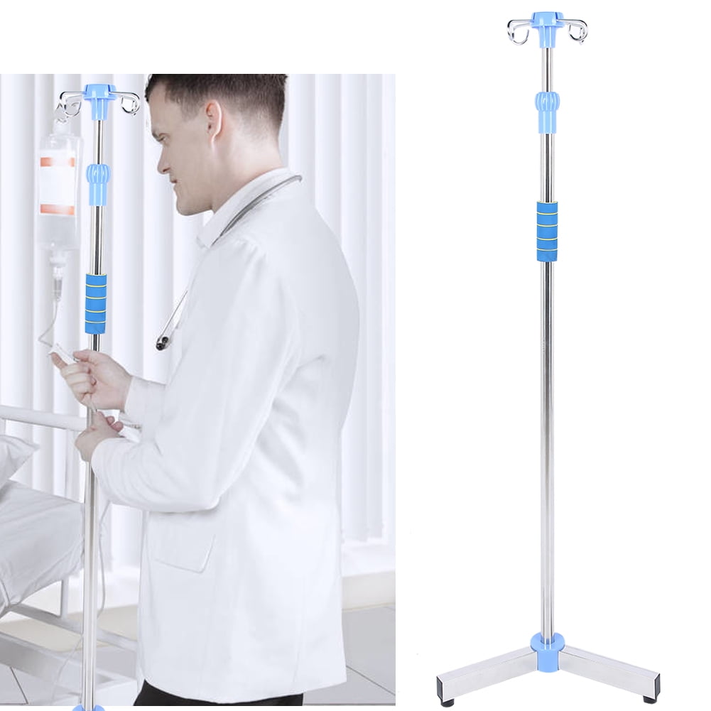 Demonsen IV Pole Stand,IV Pole Stand Adjustable Stainless Steel IV Bag