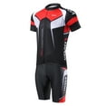 thumbnail image 6 of AREALER Men Breathable Quick Comfortable Short Sleeve Jersey + Padded Shorts Cycle Clothing Set Riding Sportswear, 6 of 7