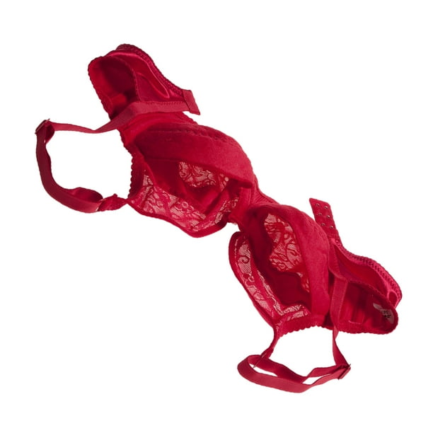 relayinert Cotton Comfortable And Charming Silicone Breast Bra For  Mastectomy Made Of Cotton Mastectomy Bra Red 38/85D