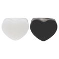 thumbnail image 1 of Accesorio de dedos de anillo retro simple de 2pcs para decoración (negro, blanco), 1 of 5