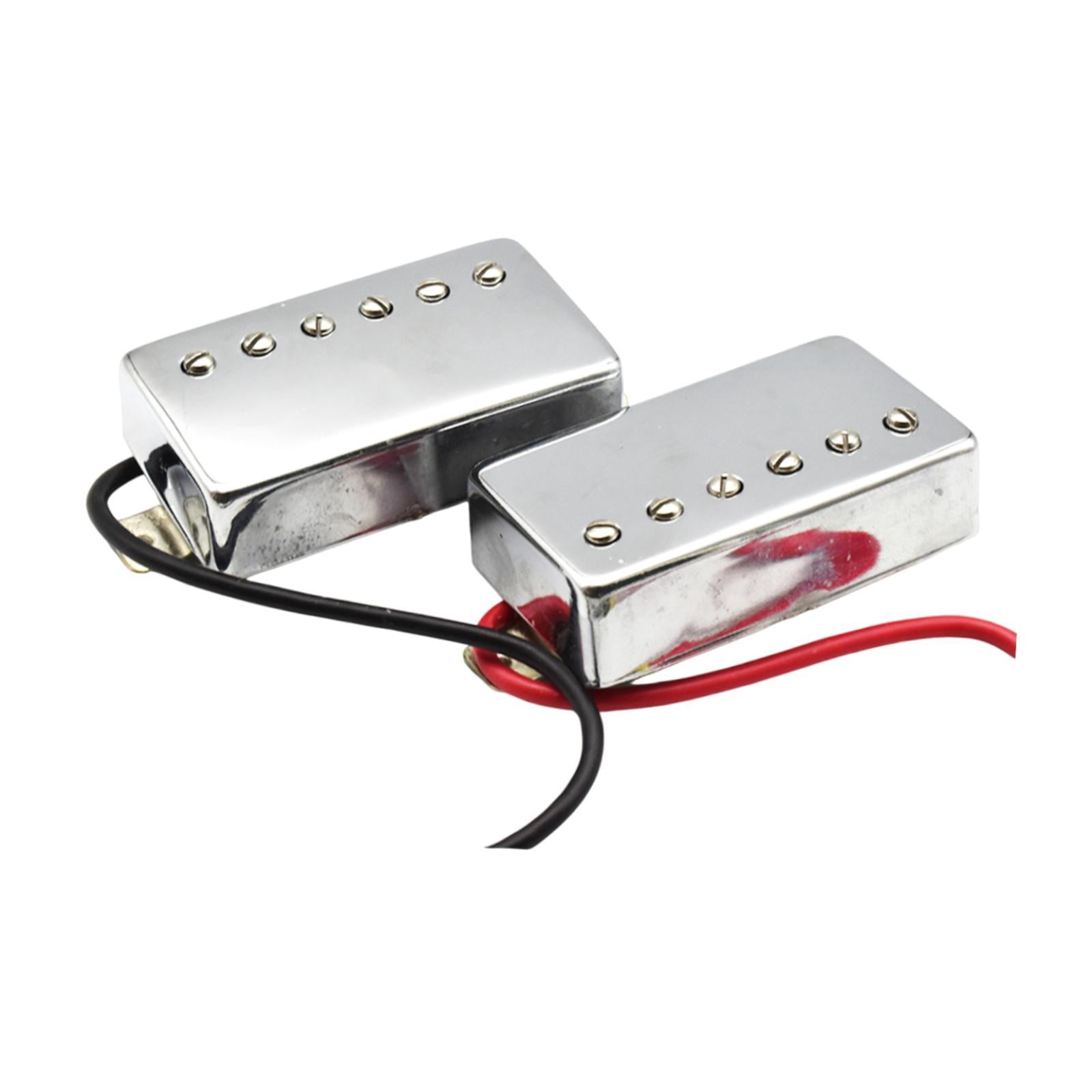 Dualoai Electric Guitar Humbucker Pickup Easily Install Reliable Premium Spare Parts Neck and Bridge