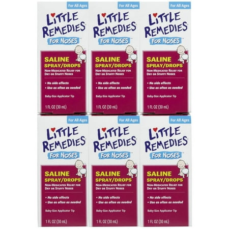 Little Remedies Little Noses Saline, 1 OZ (Pack of 6)