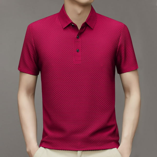 pstuiky camisetas para hombre, Camisa informal holgada a rayas con botones y solapa para hombre camisas casuales para hombre xl