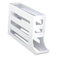 thumbnail image 4 of Dispensador automático de huevos rodantes para refrigerador, contenedor de huevos rodante, organizador para mantener el orden blanco, 4 of 9