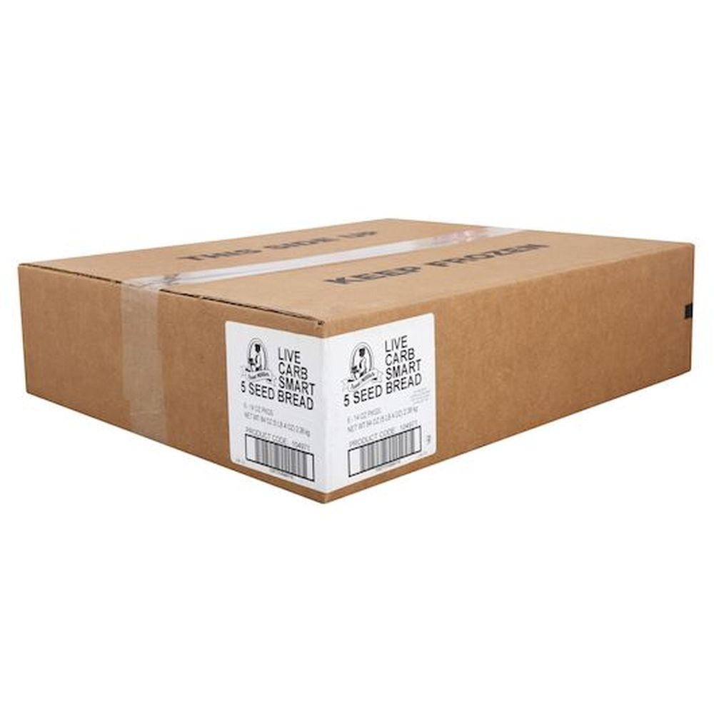 Perfection Bakeries Live Carb Smart Five Seed Bread, 14 Ounce -- 6 per case.