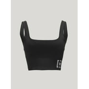 Wolford BLACK Shaping Athleisure Crop Top Bra, US X-Large