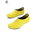 thumbnail image 3 of PULLIMORE Water Skin Sports Shoes Barefoot Quick-Dry Aqua Beach Yoga Stripe Socks Slip-on For Men Women Kids "Yellow,XL", 3 of 7