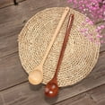 thumbnail image 3 of Long Handle Wooden Mixing Spoon, 13 inch Long Wooden Spoon Wood Soup Spoons for Cooking and Stirring, 3 of 7
