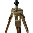 thumbnail image 2 of Nautical Antique Brass Floor Lamp Brown Tripod Stand Shade Lamp Home Decor, 2 of 3