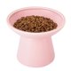 thumbnail image 1 of Cuenco elevado de cerámica para gatos CEEFU, extra ancho, rosa, 1 of 6