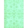 thumbnail image 1 of Ahgly Company Machine Washable Indoor Rectangle Oriental Turquoise Blue Traditional Area Rugs, 2' x 5', 1 of 4