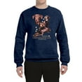thumbnail image 2 of If It's Not a Chocolate Lab It's Just a Dog Gift | Mens Dog Lover Crewneck Graphic Sweatshirt, Vintage Heather Navy, Medium, 2 of 3