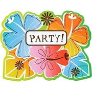 Amscan Fun in the Sun Party Invitation Cards, 5 5/8" x 4 3/8", 50 Ct.