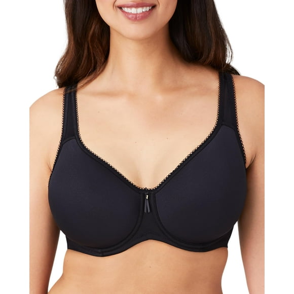 Bra Wacoal 853192, ligeramente acolchado, cobertura total, 38D, negro